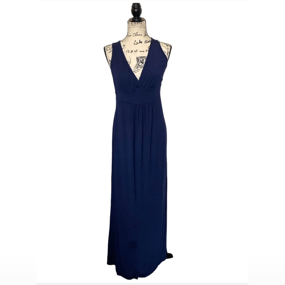 Loveappella Midnight Blue Surplice Top Maxi - PXL